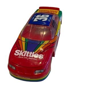 ERNIE IRVAN #36 Skittles NASCAR 1998 Car Candy Dispenser. Vintage